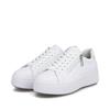Rieker Macao Laced Platform Trainer - White Leather